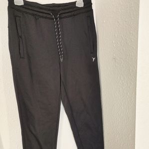 Old Navy Men's Go Dry Black Joggers in Small